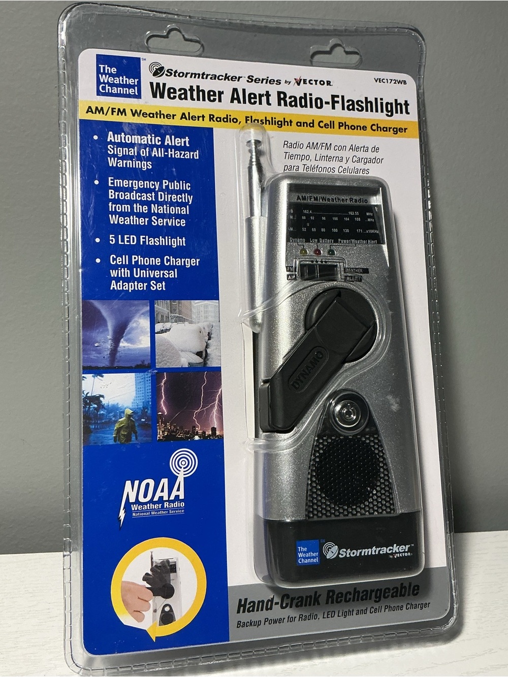 Vector Stormtracker Series Weather Alert Radio-Flashlight